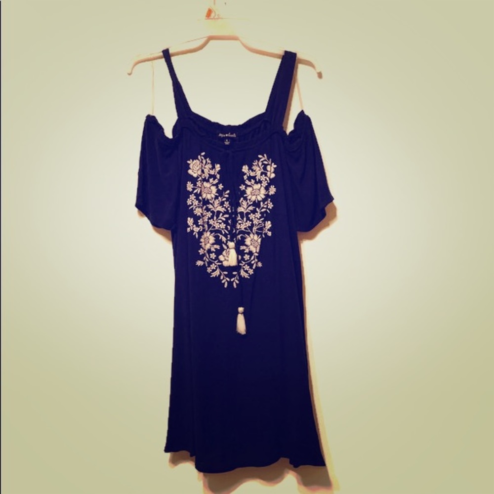 NWT sequin hearts navy Sz S dress